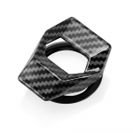 Carbon Fiber Style auto mootori k&auml;ivitusnupu kate Renault Megane 2 3 Duster Logan Clio 4 3 Laguna 2 Sandero Scenic jaoks