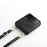 &Otilde;larihmaga moodne s&uuml;sinikkiust &uuml;mbris Samsung Galaxy Z Flip 3 Flip4 Flip 4 5g Flip3 Zflip4 S&otilde;rmej&auml;ljeta telefoni &uuml;mbris for Samsung Z Flip 4 must