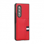 Luksuslik nahast mobiiltelefoni koti&uuml;mbris Samsung Galaxy Z Fold 4 5g Kokkupandav3 Kokkupandav 2 Kokkupandav 4 Volditav 3 2 &Otilde;huke Kerge kaitsekate for Samsung Z Fold 4 must