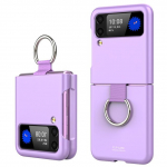 &Uuml;li&otilde;huke &Otilde;huke S&otilde;rmuse Katte&uuml;mbris Samsung Galaxy Z Flip 4 5g Flip4 Flip3 Flip 3 jaoks P&otilde;rutuskindel Kate Samsung Flip4 jaoks for Samsung Z Flip 3 lilla