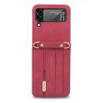 Samsung Galaxy Z Flip 4 5g riistvarakott koos kaelapaelaga &uuml;hendatud nahk&uuml;mbrise kaitsega Galaxy Z Flip 3 jaoks For Galaxy Z Flip 3 pruun