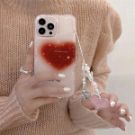 Korea armas gradient Love Heart ripatsiga telefoni&uuml;mbris iPhone 14 13 12 Pro Max 11 Clear Wave Eage p&otilde;rutuskindla pehme kaanega Funda jaoks For iPhone 11