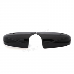 For BMW X5 X6 E70 E71 high-end black rearview mirror cover X5 E70 X6 E71 replacement car rearview mirror cover 2008 - L and R-2pcs