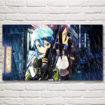 M&otilde;&otilde;gakunst Internetis Anime-ideom&auml;ngud Kirigaya Kazuto kunsti siidist plakatid Kodukaunistused Maalimine Kunstiteosed Moodne plakat Ilma raamita 20*40cm