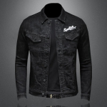 Solid+must veniv teksariidest puuvillane plaastermantel meeste jope jakk Meeste H5837+slim Fit 2XL must