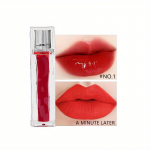 6-color transparent mirror water light lip glaze ice cube clear moisturizing whitening lipstick water 1#