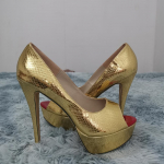 Naiste pumbad Mood Seksikad 14 cm &otilde;hukesed k&otilde;rged kontsad avatud varbaga platvorm Krokodillimustriga Stiletto peokleit pulmakingad kingad 41