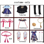 M&auml;ng Genshin Impact Kamisato Ayaka Cosplay Kost&uuml;&uuml;m Ayaka Riietus F&auml;nikleit Parukas Cosplay Anime Halloweeni jaoks Rollim&auml;ng Comic Con L-costume only