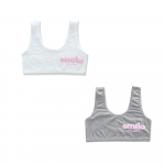 2tk Beebi rinnahoidja Smila tr&uuml;kitud treeningrinnahoidja Piilumisvastane T&uuml;drukute Rinnahoidja Laste aluspesu Beebi rinnahoidja 8&ndash;14-aastastele teismelistele one size