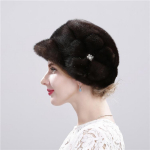 Vis&oacute;n natural para mujer sombreros de marca de lujo a la moda, de alta calidad, mantiene el calor en Rusia,novedad de invierno S 54-56cm valge