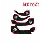 Protective Mat Side edge cover Door Inside Guard Car Door Anti Kick Pad Sticker for Changan CS35 2012-2017 Black Edge