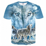 Suvised topid Meeste Suures suuruses Riided Hundi 3D Prindiga T-s&auml;rk Loomamustriga T-s&auml;rgid Kaelaga l&uuml;hikeste varrukatega Hingavad meeste s&auml;rgid 5XL