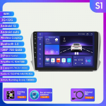 Carplay 2 Din Android 12 auto multimeediumipleier Peugeot 208 2008 seeriale 2012-2018 Navigation GPS AutoRadio Stereo DSP BT SWC DVR kaamera Bluetooth DAB S1 8Core 3G 32G AI