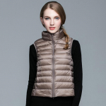 IELGY kerge sulevest naiste talvine p&uuml;stkrae Korea l&uuml;hike sulejope &otilde;huke vest vest S valge