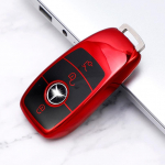 Veekindel TPU auto kaugjuhtimispuldi v&otilde;tme&uuml;mbrise kate Mercedes Benz ACESG klassi GLC CLE CLA W177 W205 W213 W222 X167 AMG kaitsmehoidja jaoks 3 Buttons