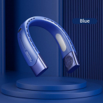 4000 mAh kaelaventilaator Octacore Hurricane kaasaskantav konditsioneer 360 kraadi ruumilise tuulega USB laetav &otilde;hujahuti 5 kiirusega spordiventilaator sinine