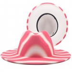 Unisex Outer Army PUNANE sisemine VALGE villane vildist jazz Fedora &otilde;hukese v&ouml;&ouml;pandlaga m&uuml;tsid, meeste naiste laia &auml;&auml;rega Panama trilby m&uuml;ts 56-58CM