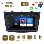 8-tolline 2-din Android-autoraadio multimeediumivideopleier Mazda 3-le 2010-2013 Nupuga WiFi BT 1+32GB 1+32GB
