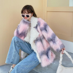 Naiste mood S&uuml;gis- ja Talvine v&otilde;ltskarusnahast mantel Rev&auml;&auml;riga naiste pikkade varrukatega temperament v&otilde;ltskarusnahast jope one size