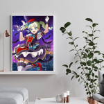 5D DIY Teemantmaaling Multifilmi tegelaste ristpistes komplekt Mosaiik Teemanttikandid Roos T&auml;is&uuml;mmargune/ruudukujuline puur Kodukaunistus Round 30x40cm