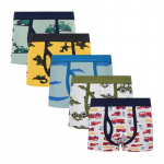5 tk Kids Boys Cartoon Print Boxer alusp&uuml;ksid Mugavad alusp&uuml;ksid 100
