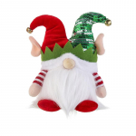 J&otilde;ulup&auml;kapiku pl&uuml;&uuml;s, n&auml;ota Rudolph Doll Gonk Santa Elf kaunistused heleda j&otilde;ulukingi kaunistusega punane