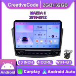 10-tolline mudelile MAZDA 3 2010-2012 koos nupunupuga autoraadio Multimeedia Carplay 2D stereoheli Android Video 2+32GB