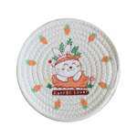 Lihav&otilde;ttep&uuml;hade lauamatid Lihav&otilde;ttej&auml;nku-porgandi &uuml;mmargune lauamatt Puuvillane kootud alusn&otilde;u lauan&otilde;upadi Libisemisvastane k&ouml;&ouml;gilauale Pestav 24cm