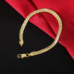 Lekani 925 h&otilde;bedast k&auml;ev&otilde;ru, peened ehted, 5 mm, 20 cm, lame, lame meeste kett, meeste k&auml;ev&otilde;ru/pulsera meestele kuld