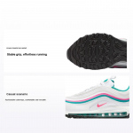 Nike Air Max 97 Valge Roosa Turbo Roheline Naiste Tossud H&uuml;per-Roosa DC5223-100 37.5
