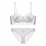 Seksikas tikandiga pesu naiste &otilde;huke pits l&auml;bipaistev Push up rinnahoidja komplekt Prantsuse aluspesu komplekt XL