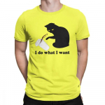 Tee, mida ma tahan Kassi kohvi T-s&auml;rk Unisex Pet Kitten Love Mj&auml;u Loom Cute Naljakas Premium puuvillane T-s&auml;rk l&uuml;hikeste varrukatega T-s&auml;rgid Unisex L