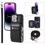 Crossbody Wallet Magnetic Multi Card Slot Flip T&otilde;mblukuga nahk&uuml;mbris iPhone 15 14 Plus 13 12 11 Pro Max jaoks Samsung S23 S22 Ultra Plus S21 A14 A54 jaoks iPhone 6/6S must