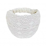 Lai peapael, &uuml;hev&auml;rviline higi neelav peakate, k&otilde;rge elastsusega laia pea&uuml;mbrisega juukseaksessuaarid valge