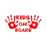 Lapsed pardal k&auml;ej&auml;ljega Armas autos&otilde;iduki helkurkleebised kleebistega kaunistus must