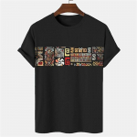 Meeste vintage triibulised T-s&auml;rgid Suvised l&uuml;hikeste varrukatega T-s&auml;rgid Mood vabaaja Harajuku Topid Meeste T&auml;navar&otilde;ivad Lahtised meeste riided S