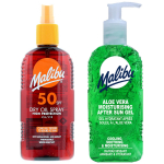 Malibu spf50 pruunistav &otilde;li 200ml + aaloegeel peale p&auml;evitamist 200ml