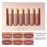 HANDAIYAN 6 Non-stick kopper Fog Matte Rose Lip Gloss Flytende Lipstick Set A