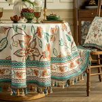 Prindi laudlinad &uuml;mmarguse tutidega s&ouml;&ouml;gilaua jaoks Kvaliteetne kohvi-teelaua kate Peo&uuml;ritused Kodukaunistus 120cm-Round