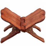 Puidust k&auml;sitsi nikerdatud Rehal Holy Books Stand Angora Design 33,02 cm