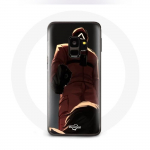 Samsung Galaxy S9 Squid Game Red Soldieri &uuml;mbris kolmnurkse maskiga