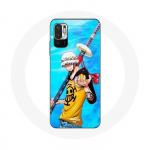 Coque pour Xiaomi Redmi Note 10T 5G One Piece Manga Trafalgar Law ep&eacute;e