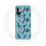 Xiaomi Poco M3 Pro liblikate &uuml;mbris Sinine taust