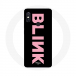 &Uuml;mbris Xiaomi Redmi Note 5 AI topeltkaamerale Blink Fandom Blackpink Logo roosa must taust