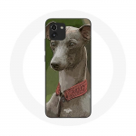 Coque Samsung Galaxy A03 L&eacute;vrier greyhound Gris