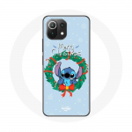 &Uuml;mbris Xiaomi Mi 11 Lite Stitch Snow Merry Christmas Blue jaoks
