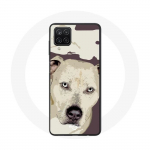 &Uuml;mbris Samsung Galaxy A22 4G Pitbull Dog White jaoks