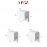 3tk Punch-free hambaharja hoidik Seinale paigaldatav hambapasta hoidik Hoiuraami hoidikud Korraldaja Vannitoa tarvikud 3pcs