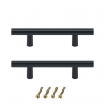 1 komplekti uksek&auml;epide Moodsa stiiliga roostevabast terasest sahtli ukse k&auml;epide, m&ouml;&ouml;bli k&auml;epide, koduvarustus S must