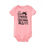 Vasts&uuml;ndinud Beebi T&uuml;drukutele Poistele L&uuml;hikeste Varrukatega Romantikad Kirjaprint Naljakas Jumpsuit Baby Unisex Riided V&auml;ikelapse Laste Riietus 3M